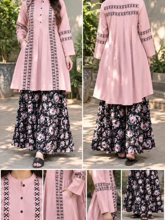 Dusty Pink & Black